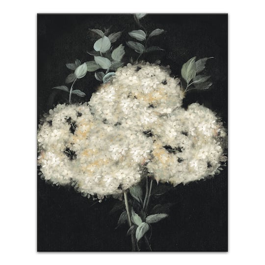 Moody Hydrangeas 16" x 20" Canvas Wall Art